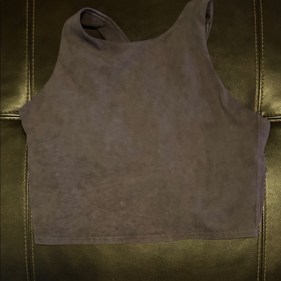Athleta Dark Lavender  Sleeveless Crop Top - Picture 1 of 2